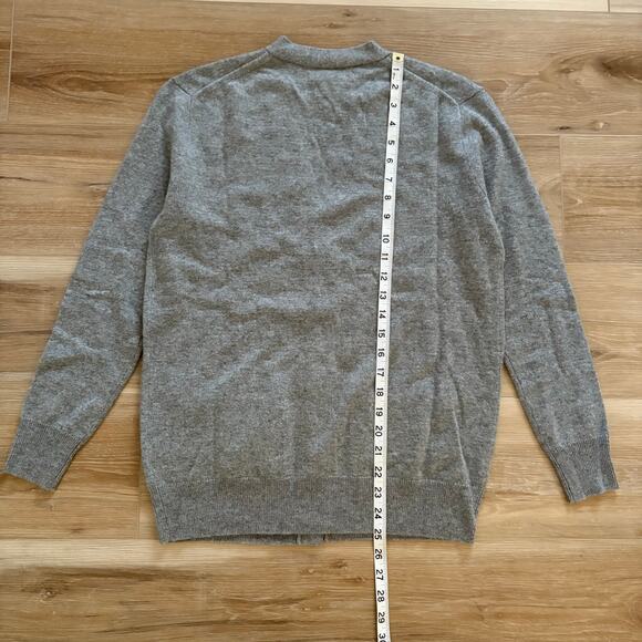 J. Crew Cashmere Relaxed Cardigan Sweater Heather Ash XXS - Picture 6 of 8